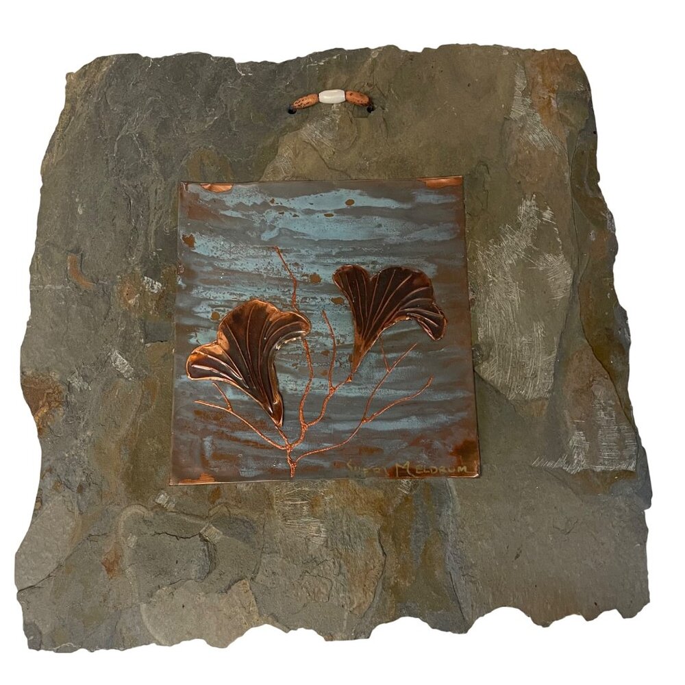 Copper & Slate Wall Art By Sheri Meldrum 11"‎ x 12"